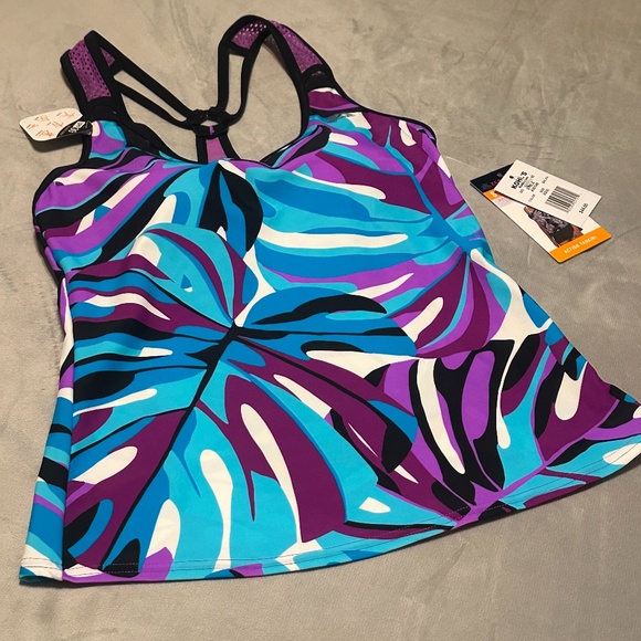 ZEROXPOSUR Sun Smart Tankini Swim Top Size XS (NWT) - Picture 7 of 9